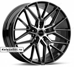 MC 308 R19 8.5J ET38 5*112 66.6 Black Machined Coating