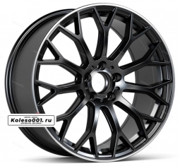 FF 268 R19 9J ET48 5/112 66.6 Matt Black Lip