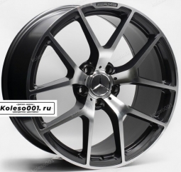  Mercedes r18 9.5j ET35 5*112 66.6 (ip-1339)  gunmetal machine face