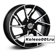 Wheels UP Up115 15 / 6.5J PCD 4x100.00 ET 45.00 ЦО 60.10 Литой / Черный с полированной лицевой поверхностью