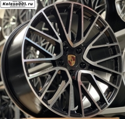 Porsche R21 9j ET+26 5*112 66.6 (ip-1474) black machine face