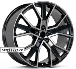 366 OEM R18 8J ET35 5*112 66.6 Black Machined