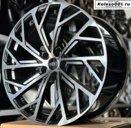Audi R20 9j ET+30 5*112 66.6 (ip-1571) black wheels face