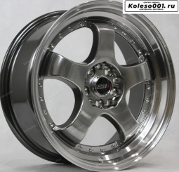 Style SSR SP1 R17 7.5jj ET35 5*100/5*114.3 73.1 (A025) hyper black ml