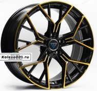 Wheelegend VLF13 R18 8j et+38 5*114,3 73.1 (ip-0959)  black machine face with gold clear coating