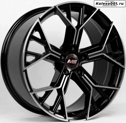 LUX MS R19 8.5j ET30 5*114,3 (J119)  Черный с полировкой