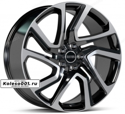 771 OEM R22 9.5J ET45 5*120 72.6 Black Machined