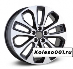 Legeartis Optima Ki92 19 / 7.5J PCD 5x114.30 ET 50.00 ЦО 67.10 Литой / Черный с полированной лицевой поверхностью