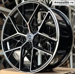HRE R19 8.5j ET+35 5*114,3 73.1 (ip-1765) black machine face 