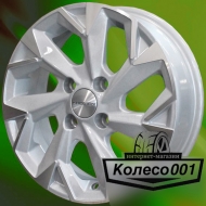 Диск 5.5j-14" 4*98 35 58.5 F-Silver-FP Khomen Wheels KHW-1402   Арт KHW104101