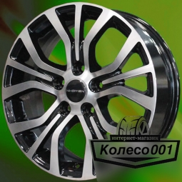 Диск 6.5j-16" 5*108 45 60.1 Black-FP Khomen Wheels KHW-1608   Арт KHW109004