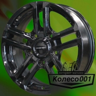 Диск 6.5j-16" 5*139.7 35 98.5 Black Khomen Wheels KHW-1602   Арт KHW103307