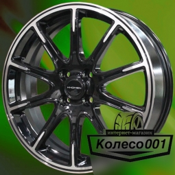 Диск 6.5j-17" 4*100 41 60.1 Black-FP Khomen Wheels KHW-1707   Арт KHW103211