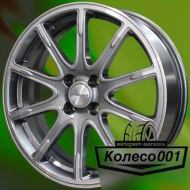 Диск 6.5j-17" 4*98 38 58.6 Gray-FP Khomen Wheels KHW-1707   Арт KHW103223