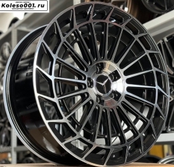 Mercedes r20 8.5/9.5j ET35/43 5*112 66.6 (ip-1586 ab)  black machine face