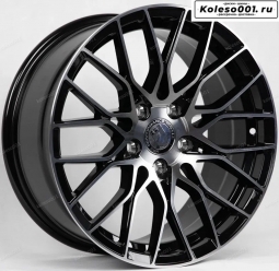 HRE Style E235 R17 7.5j ET40 5*114.3 73.1 (B073) черный с полировкой