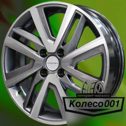 Диск 6j-16" 4*100 41 60.1 Gray-FP Khomen Wheels KHW-1609   Арт KHW101911