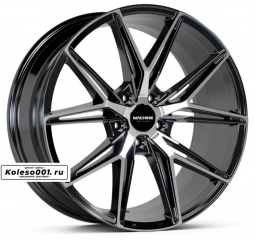 MC 306 R19 8.5J ET35 5*108 73.1 Black Machined