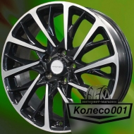 Диск 7.5j-18" 5*108 45 65.1 Black-FP Khomen Wheels KHW-1804   Арт KHW105415