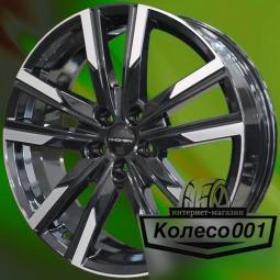 Диск 7.5j-19" 5*114.3 40 67.1 Black-FP Khomen Wheels KHW-1905   Арт KHW190513BLF