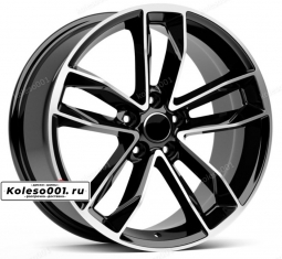 345 OEM R18 8J ET35 5*112 66.6 Black Machined