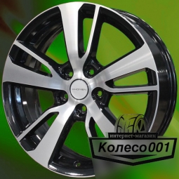 Диск 7j-17" 5*114.3 38 67.1 Black-FP Khomen Wheels KHW-1704   Арт KHW101311