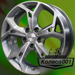 Диск 7j-17" 5*114.3 46 67.1 Gray-FP Khomen Wheels KHW-1702   Арт KHW101135