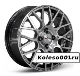 X-trike X-132 15 / 6.0J PCD 4x100.00 ET 40.00 ЦО 60.10 Литой / Антрацитовый с полированной лицевой поверхностью