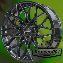 Диск 8.5j-19" 5*112 30 66.6 Black Khomen Wheels KHW-1902   Арт KHW190200 (перед)