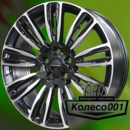 Диск 8.5j-20" 5*114.3 48 67.1 Black-FP Khomen Wheels KHW-2004   Арт KHW200402BLF