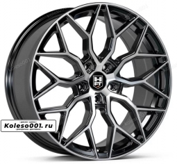 611 HFT R20 8.5J ET38 5*112 66.6  Black Machined 