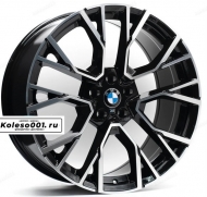 BMW R22 9.5/10.5j Et37/43 5*112 66.6 (ip-1279a.b) black machine face  