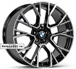 809 OEM R22 9.5J ET37 5*112 66.6 Black Machined