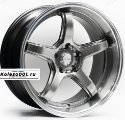 Work T5R 2P R18 9.5j et+22 5*112 66.6 (ip-0499) Hyper Black Machine Lip
