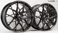 HRE Style FF10 R19 8.5j/9.5j ET35 5*112 66.6 (B090 B091) Hyper Black