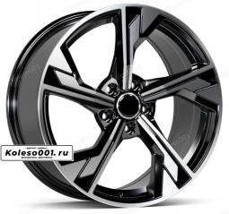 350 OEM R18 8J ET35 5*112 66.6 Black Machined