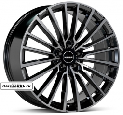 122 OEM R20 8.5J ET30 5*108 73.1 Black Machined Coating