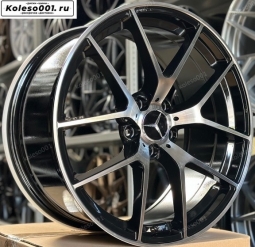 Mercedes r19 8/9j ET40/43 5*112 66.6 (ip-1775 ab)  black machine face