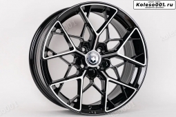 Style FF10 R17 7.5j ET35 4*100 (B123) Черный с полировкой