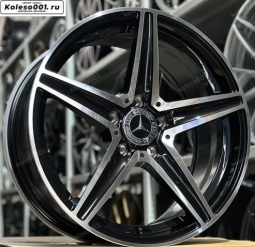 Mercedes Flow Forming r18 8.5j ET38 5*112 66.6 (ip-1942) glossy black machine face