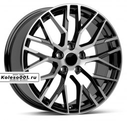 342 OEM R20 9J ET30 5*112 66.6 Black Machined