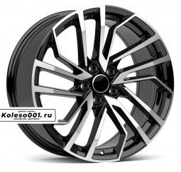 346 OEM R20 9J ET30 5*112 66.6 Black Machined
