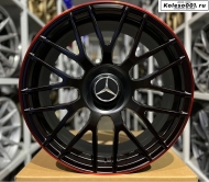 Mercedes Flow Forming r19 9.5j et+45 5*112 66.6 (ip-5175 b) black machine face red lip