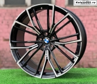 BMW 846M Style 5537 R21 9/10J ET26/35 5*112 66.6 Gloss black face