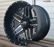 XF OFF ROAD XF-233 5343 R20 10J ET-12 6*135/6*139.7 110.0 Black and polish lip