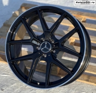 Mercedes 5485 R20 9J ET40 5*112 66.6 Black and polish lip