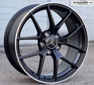 Mercedes AMG 5461 R19 8/9J ET40/45 5*112 66.6 Black and polish lip