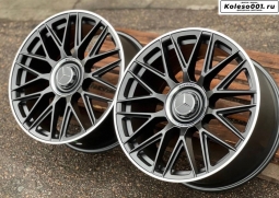 Mercedes AMG 1118 R19 8.5/9.5J ET38/42 5*112 66.6 Black and polish lip