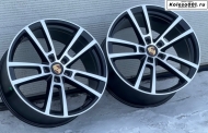 Porsche R22 10/11.5J ET48/61 5*130 71.6 Gloss black face