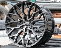VPS HF-6.3 R20 J9.0 ET+20 6*139.7 106.1 (R655) Черный глянец с полированными спицами, покрыты темным лаком